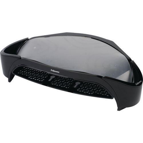 Fellowes monitor riser with storage tray