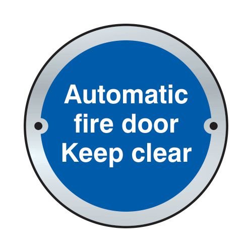 Automatic Fire Door Keep Clear Door Disc - Saa (75mm Dia.)