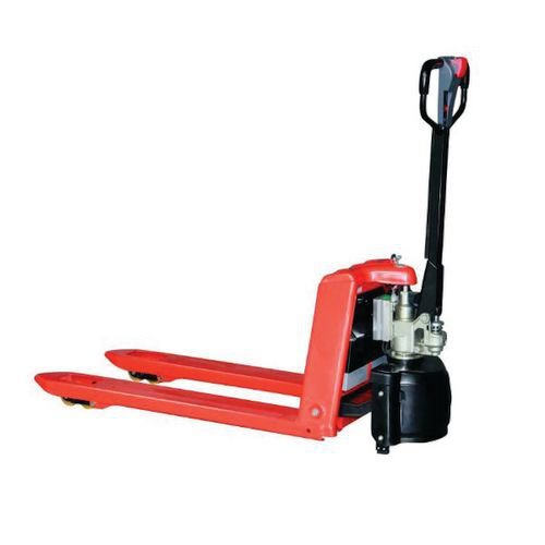 Semi-electric powered pallet truck, 685 x 1000mm forks
