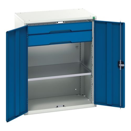 Kitted Cupboard 800 Wide 2 Drawers 1 Shelf