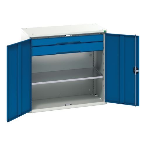 Kitted Cupboard 1050 Wide 2 Drawers 1 Shelf
