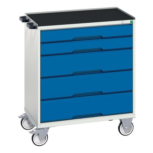 5 Drawer Mobile Cabinet - H X W X D : 925 X 800 X 550