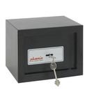 Phoenix Compact Home Officess 0721 K Black Security Safe with Key Lock