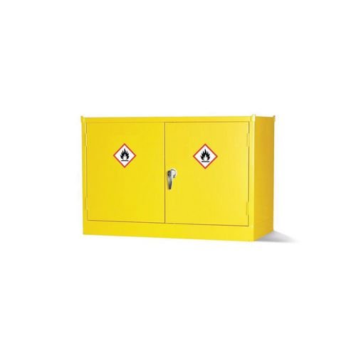 Dangerous Substance Cabinet Supplied With Ghs Labelling.  One Adjustable Shelves. British Manufactured.