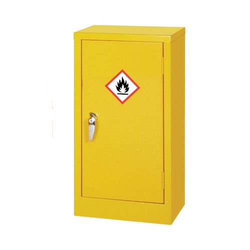 Dangerous Substance Cabinet Supplied With Ghs Labelling.  One Adjustable Shelves. British Manufactured.