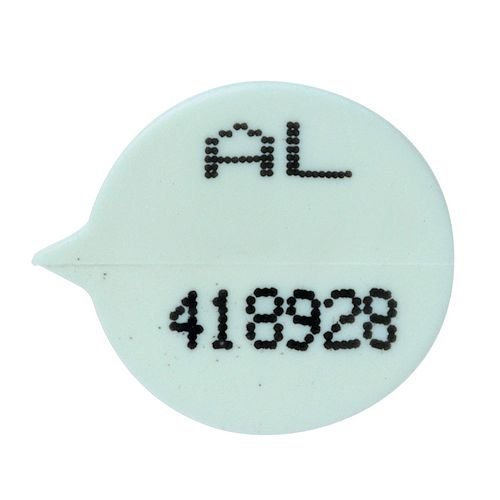 White Numbered Round Seals, Pack Of 500
