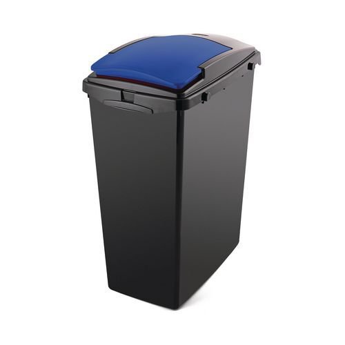 40L Recycling bin with blue lid