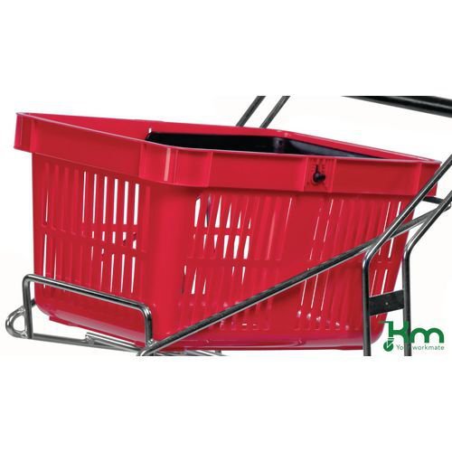 Konga red plastic shopping basket