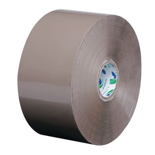 Umax high volume polypropylene packing tape - box of 36 rolls, standard, brown
