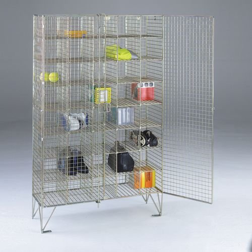 Locker - Wire Mesh Multi Comp.With Doors (40 Comps.)