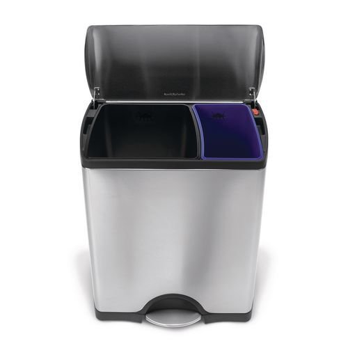 Simplehuman rectangular waste bin/ recycling bin