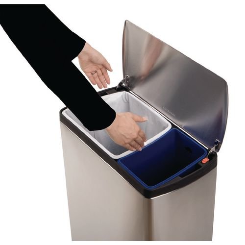 Simplehuman rectangular waste bin/ recycling bin