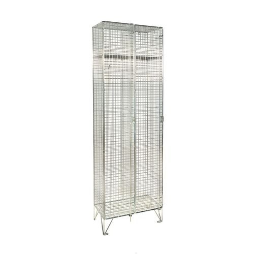 Locker - 6mm Dia. Wire Mesh 1 Door Nest Of 2 D:457mm