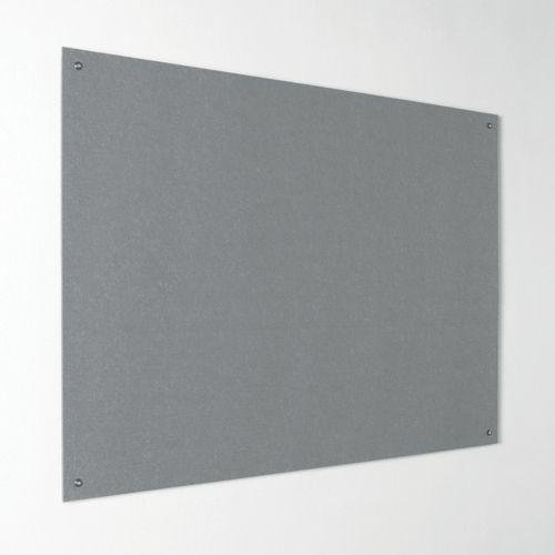 Eco-Colour® Frameless fire resistant office noticeboards - Grey