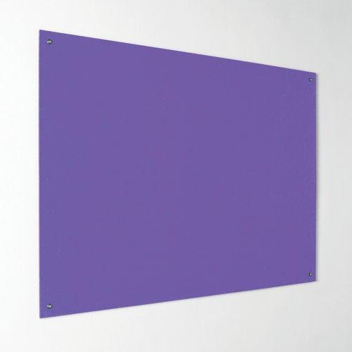 Eco-Colour® Frameless fire resistant office noticeboards -Purple