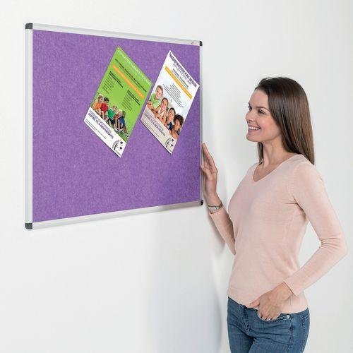 Eco-colour®  premium fire resistant noticeboard with aluminium frame