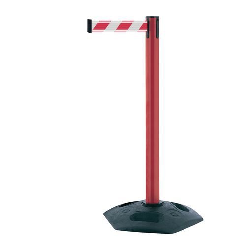 Tensabarrier® Heavy duty facility retractable barrier with nightview™ reflective webbing