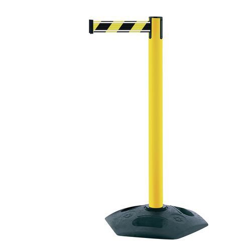 Tensabarrier® Heavy duty facility retractable barrier with nightview™ reflective webbing