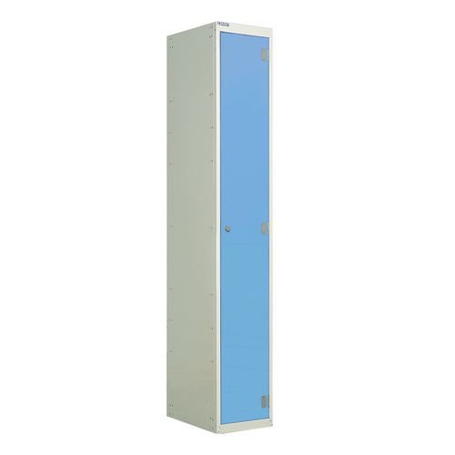 Laminate Door Lockers Light Blue Door  - Wet Area 1800.300.300 - 1 Compartment