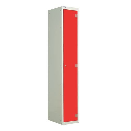 Laminate Door Lockers Red Door  - Wet Area 1800.300.300 - 1 Compartment