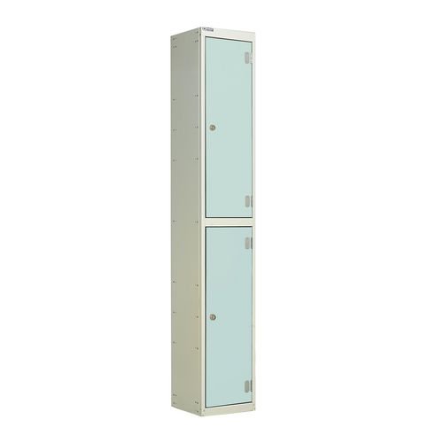 Laminate Door Lockers Light Green Door  - Wet Area 1800.300.300 - 2 Compartment