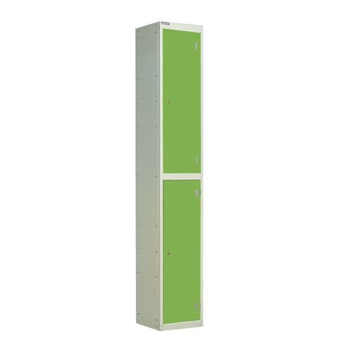 Laminate Door Lockers Green Door  - Wet Area 1800.300.300 - 2 Compartment