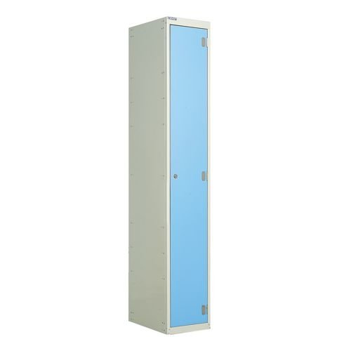 Laminate Door Lockers Light Blue Door  - Wet Area 1800.300.450 - 1 Compartment