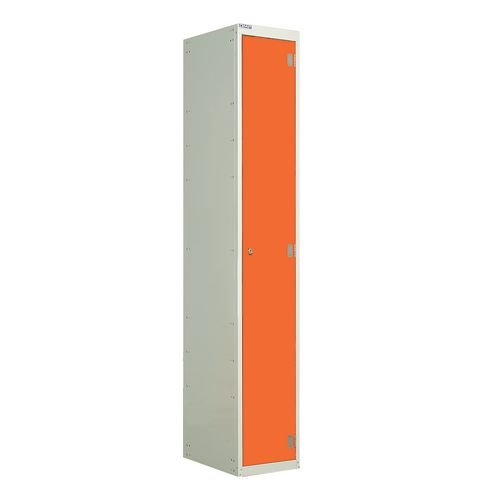 Laminate Door Lockers Orange Door  - Wet Area 1800.300.450 - 1 Compartment