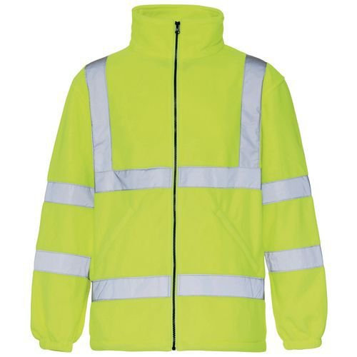 Hi vis micro fleece jacket