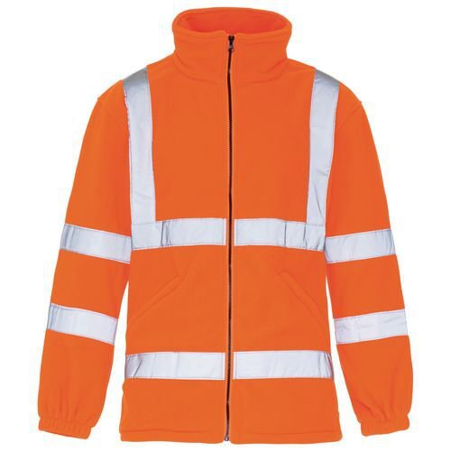 Hi vis micro fleece jacket