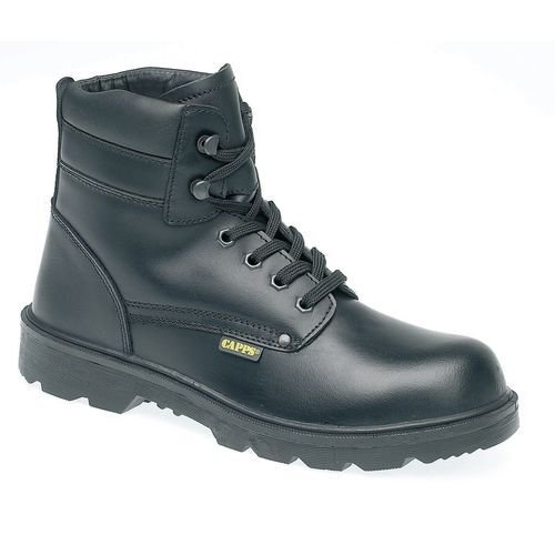 High cut leather safety boots