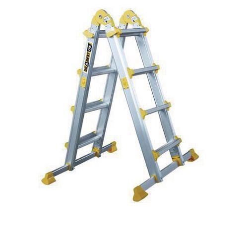 Multi-purpose telescopic folding ladder