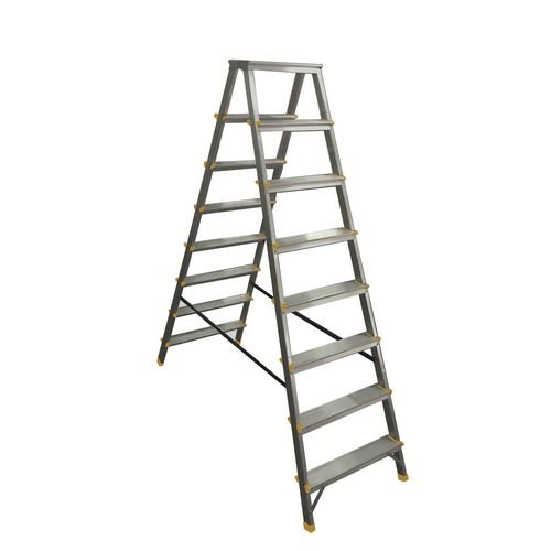 Double Sided Aluminium Step, 8 Tread, En131 150Kg Capacity