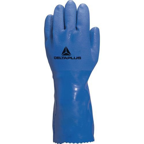 PVC coated chemical resistant gloves