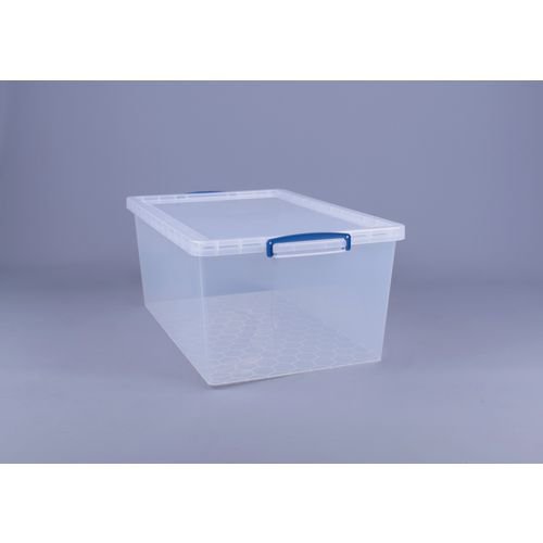 Nestable clear Really Useful Box® containers