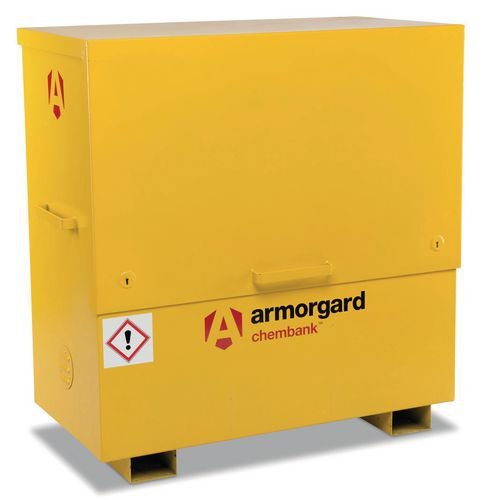 Armorgard High security COSHH chemical storage chests with pallet feet
