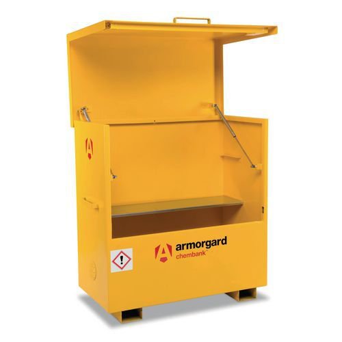 Armorgard High security COSHH chemical storage chests with pallet feet