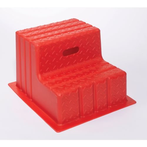 Plastic Step, 2 Tread Red