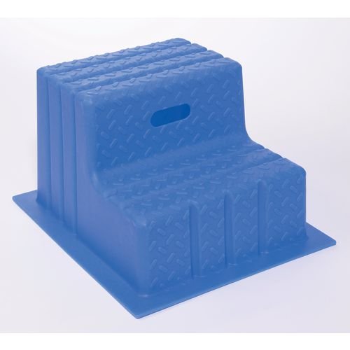 Plastic Step, 2 Tread Blue