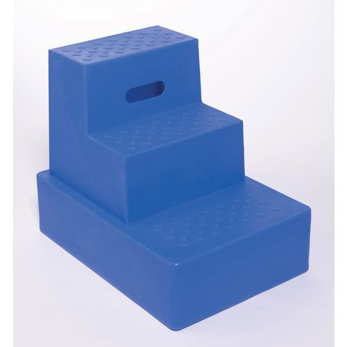 Plastic Step, 3 Tread Blue