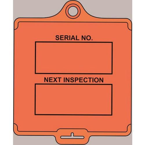 Assettag Medium Inspection (Style A) Pack 50 - Orange