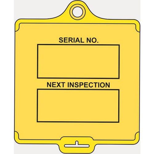 Assettag Medium Inspection (Style A) Pack 50 - Yellow