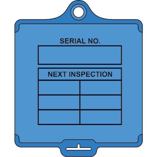Assettag Medium Inspection (Style B) Pack 50 - Blue