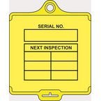 Assettag Medium Inspection(style B) Pack 50 - Yellow