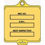 Assettag Medium Safeworking Load Pack 50 - Yellow