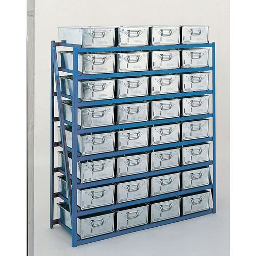 Tote pan racks 1040mm wide - 12 pans included