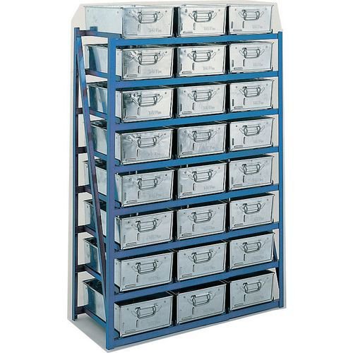 Tote pan racks 1040mm wide - 24 pans included
