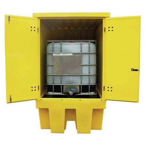 IBC secure sump pallet