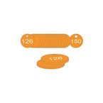 27 mm Dia. Traffolitetags - Orange (101 to 125)