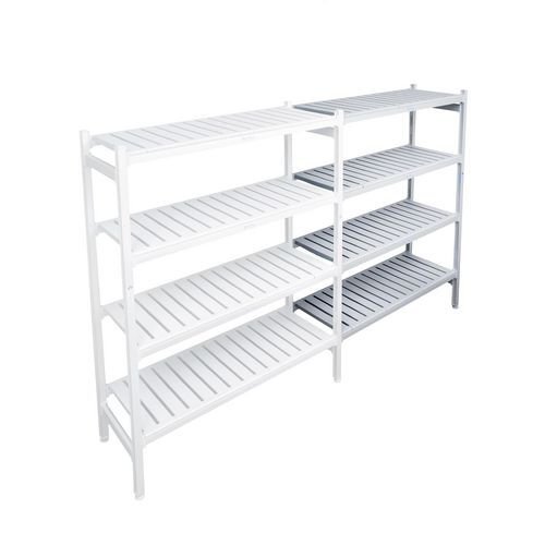 Flexible polymer shelving add on bays